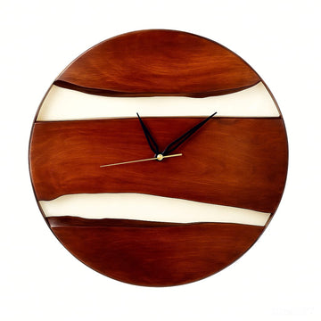 Modern Abstract Wooden Clock