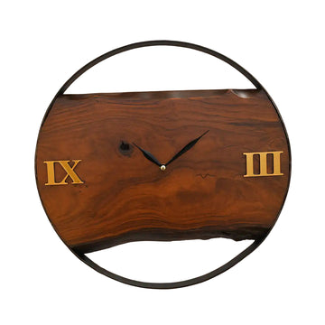 Ethereal  Edge wooden Clock