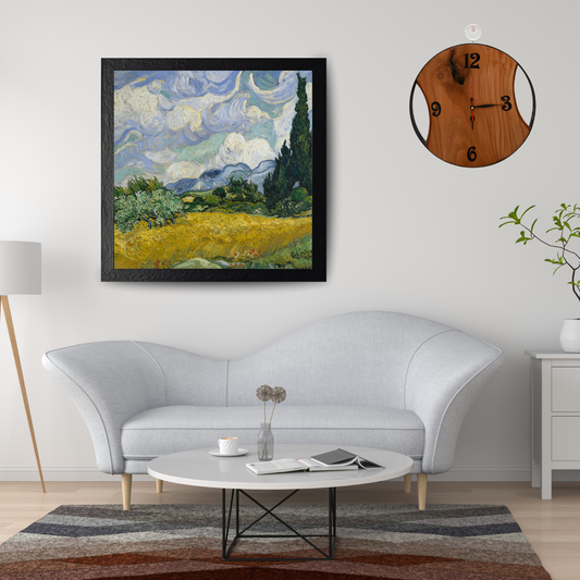 Live Edge Wooden Wall Clock – Rustic Luxury Design