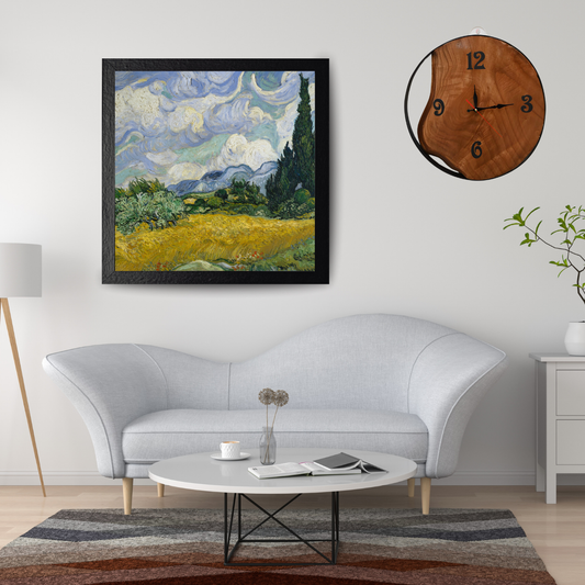 Live Edge Wooden Wall Clock – Natural Handcrafted Design