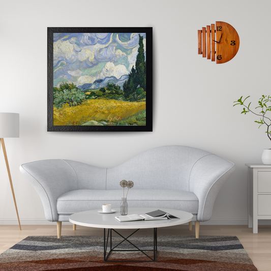 Modern Handmade Wooden Wall Clock – Luxury Artistic Design for Home & Office