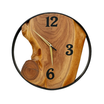 Natural Rustic Wooden Clock