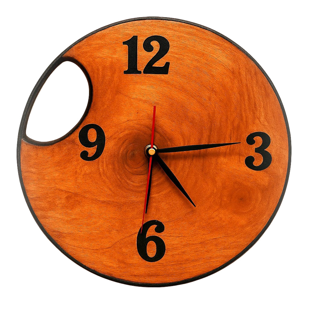 Elegant Wooden Round Clock