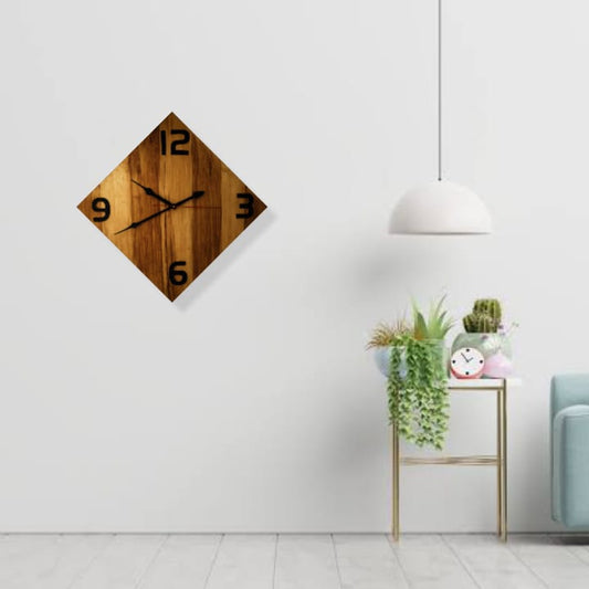 Square wooden clock watch 24 inch