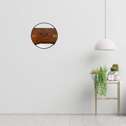 Ethereal  Edge wooden Clock